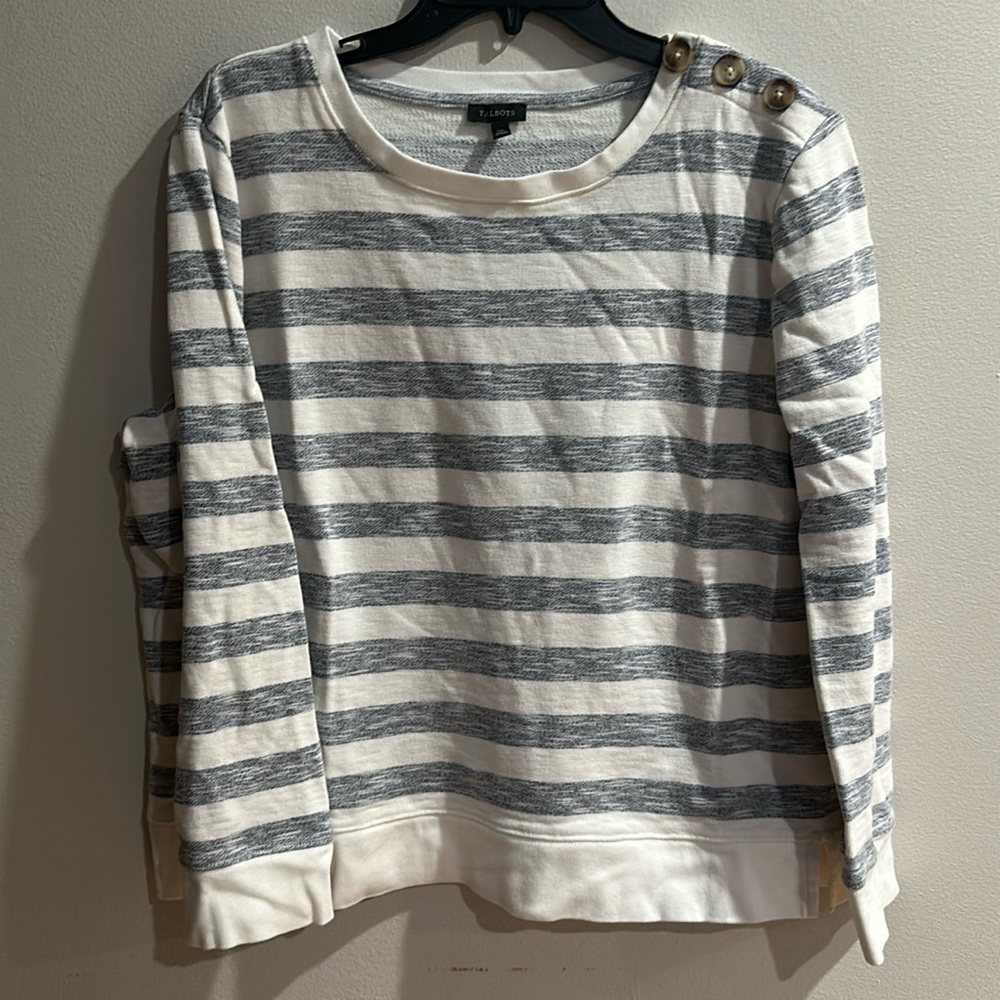 Talbots long Sleeved Striped Top XL